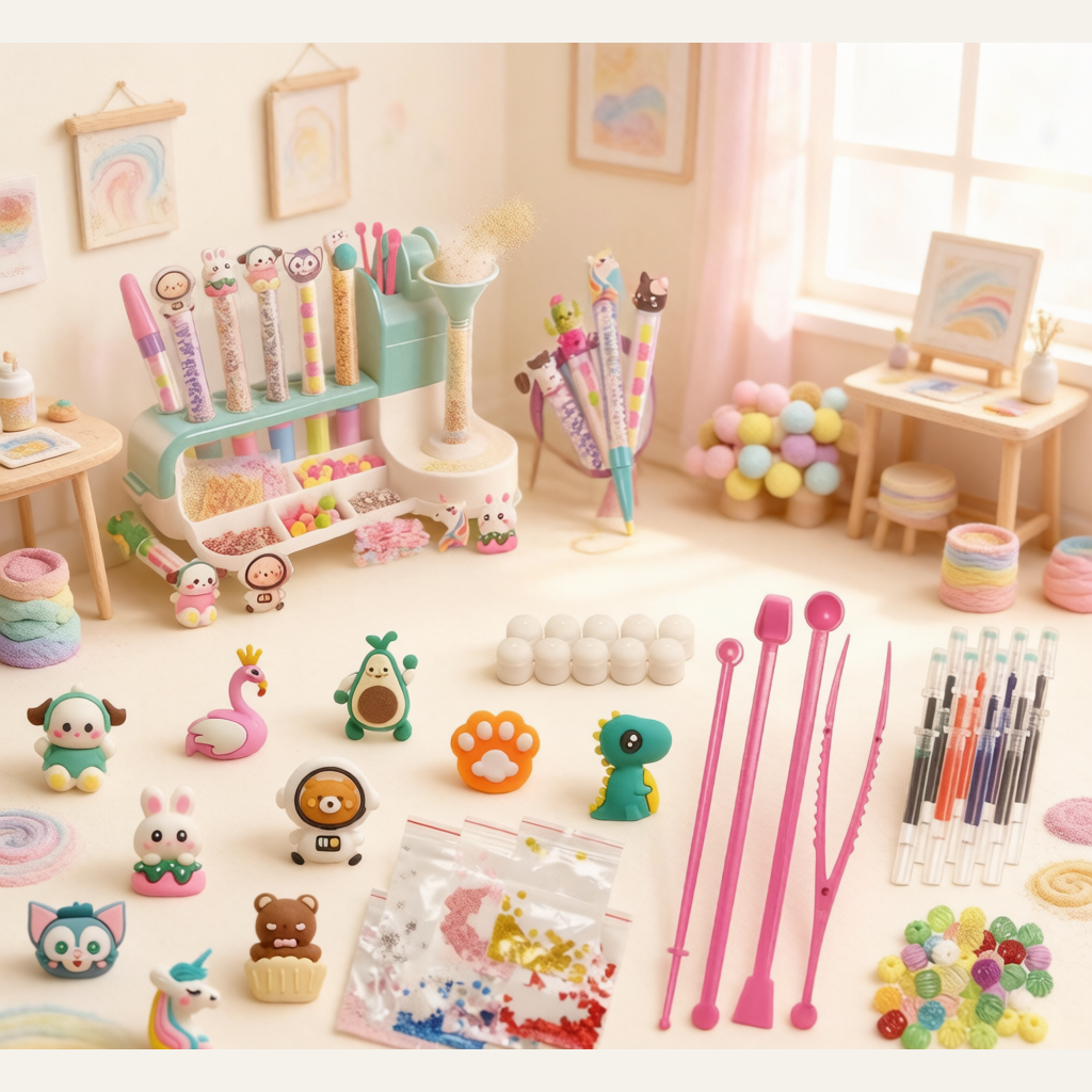 Magic Liquid Sand Art Pen Set - DIY Handmade Craft Gift Box, STEM Parent-Child Creative Kit for Kids