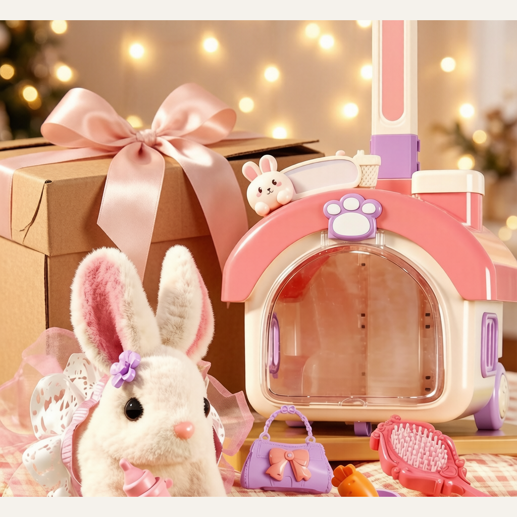 Kids Electric Bunny Toy - Interactive Singing & Moving Rabbit Educational Plush