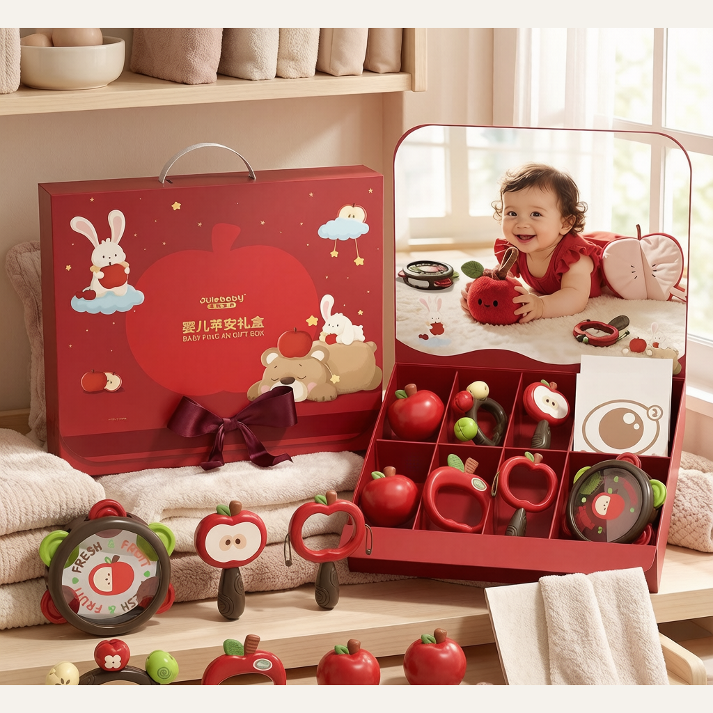 Newborn Baby Gift Box - Complete Soothing Essentials Set for Infants 0-6 Months, Baby Shower Gift