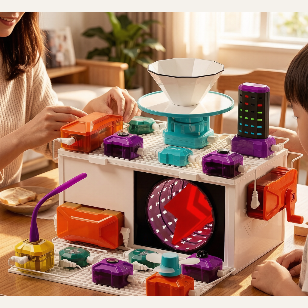 DIY Science Electronic Building Blocks - Kids Circuit Physics Experiment 4-Level Set