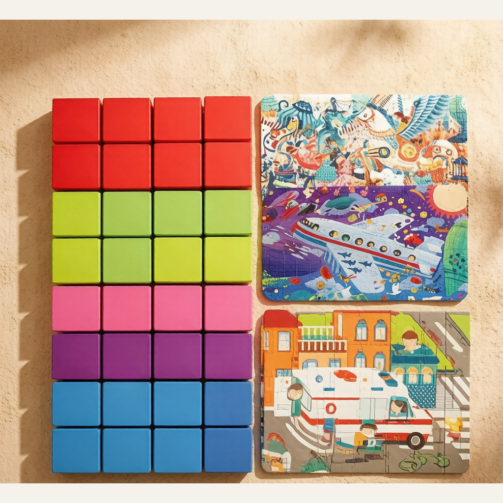 mideer Paper Advanced Puzzle - Car & Dinosaur Educational Toy for Kids