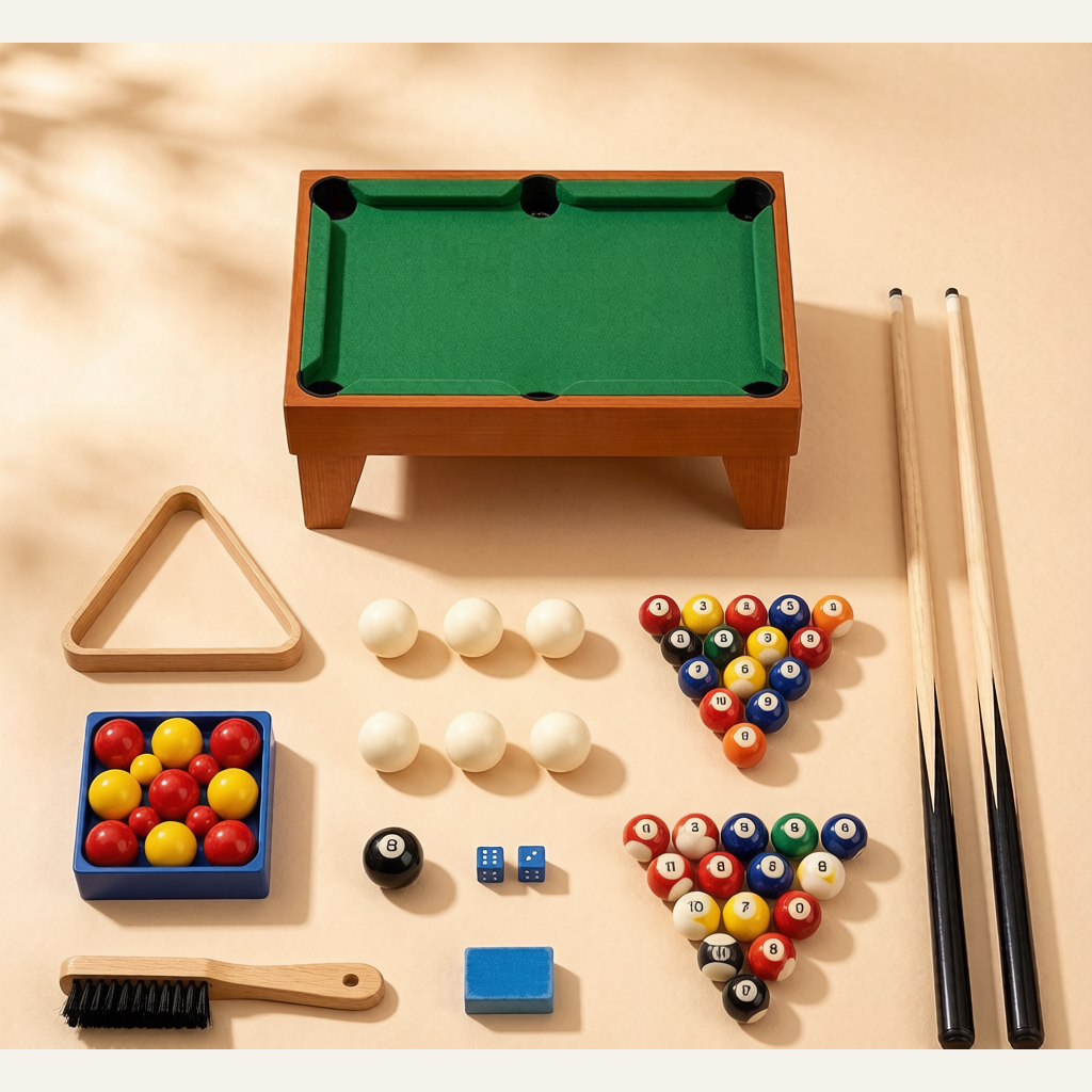 Mini Pool Table for Kids - Tabletop Billiard Game Indoor Parent-Child Toy