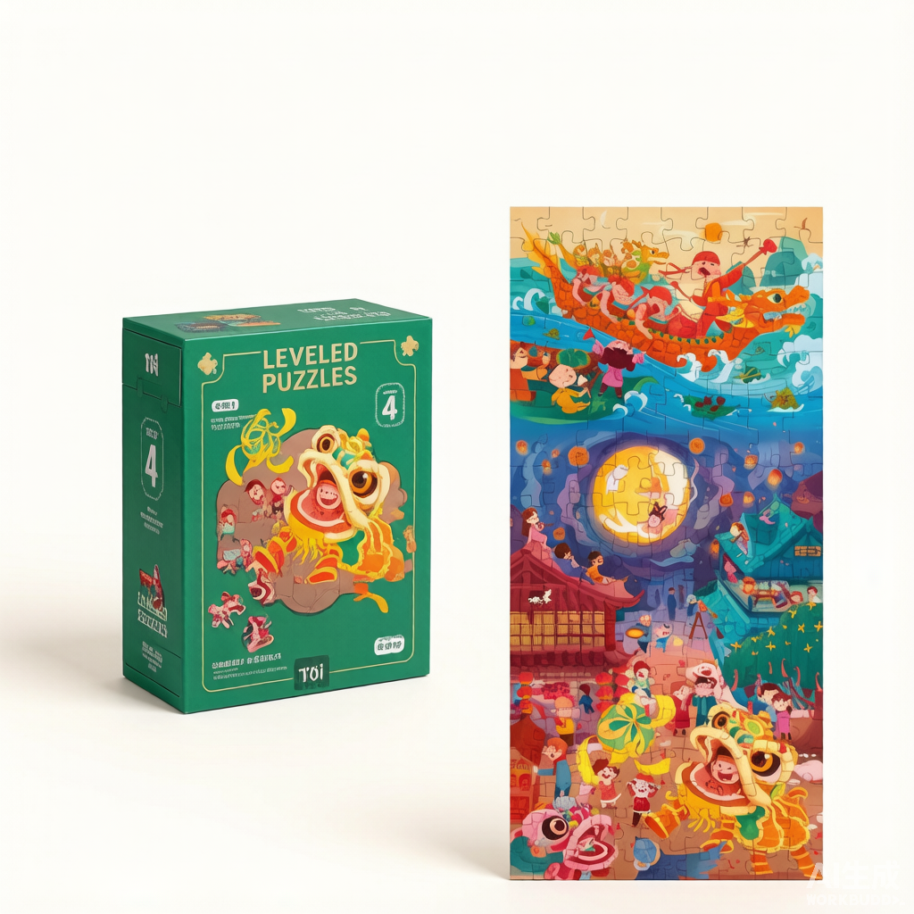 TOI Tuyi Advanced Kids Puzzle - Progressive Challenge (Ages 2-10)