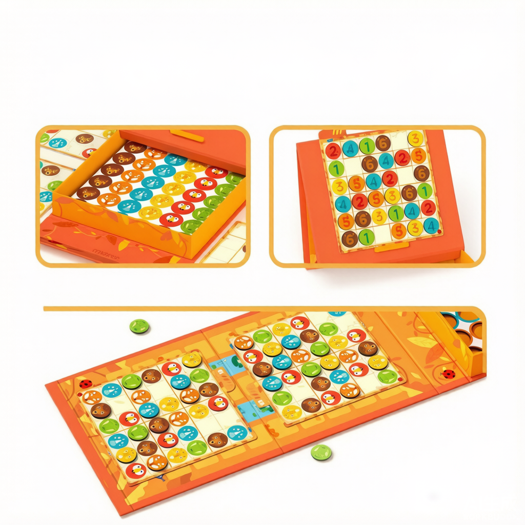 mideer Milu Sudoku Beginner Board Game - Kids Math Logic Thinking Toy