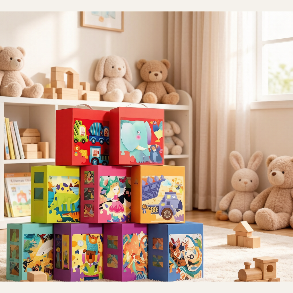 mideer Paper Advanced Puzzle - Car & Dinosaur Educational Toy for Kids