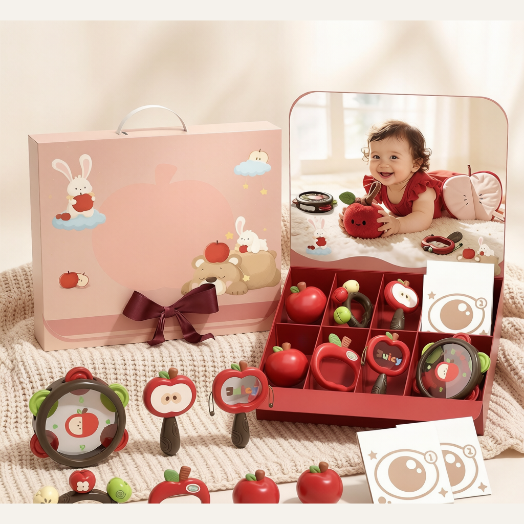 Newborn Baby Gift Box - Complete Soothing Essentials Set for Infants 0-6 Months, Baby Shower Gift